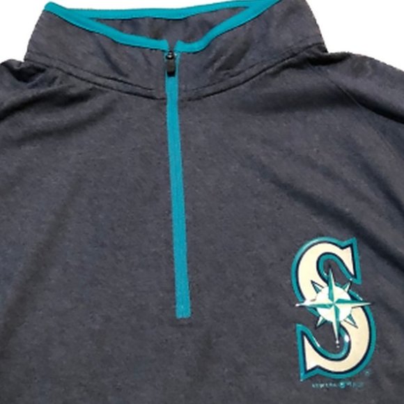 Jackets & Coats Nwt Seattle Mariners New Era Logo 14 Zip Pullover Performance Jacket Poshmark
